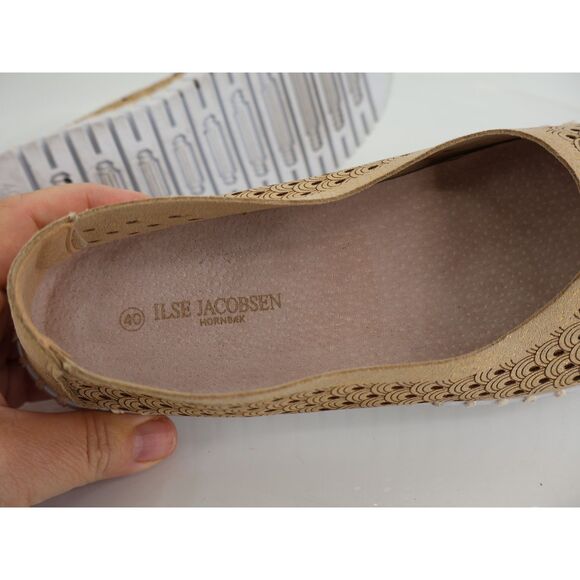 Ilse Jacobsen Women Tulip Bit Platform Slip On Shoe Size 40 10 Gold Loafer - Picture 10 of 12